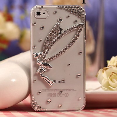 廠傢直銷蜻蜓仙子簡約iphone4手機殼4S保護套外殼iPhone5蘋果5S工廠,批發,進口,代購