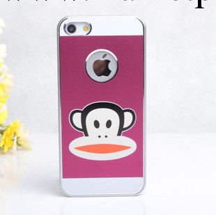 蘋果5代 iphone5手機殼大嘴猴hello kitty卡通金屬外殼仿原雙色殼工廠,批發,進口,代購
