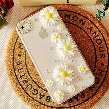小雛菊簡約iphone4手機殼4S保護套外殼iPhone5蘋果5S 1件代發工廠,批發,進口,代購