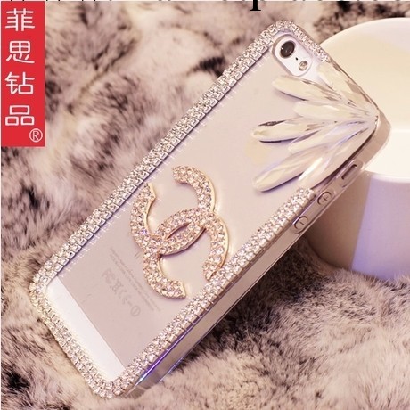 最新款 蘋果手機殼 爪鏈邊框 寶石 iphone5s 保護套 4s外殼 水鉆工廠,批發,進口,代購