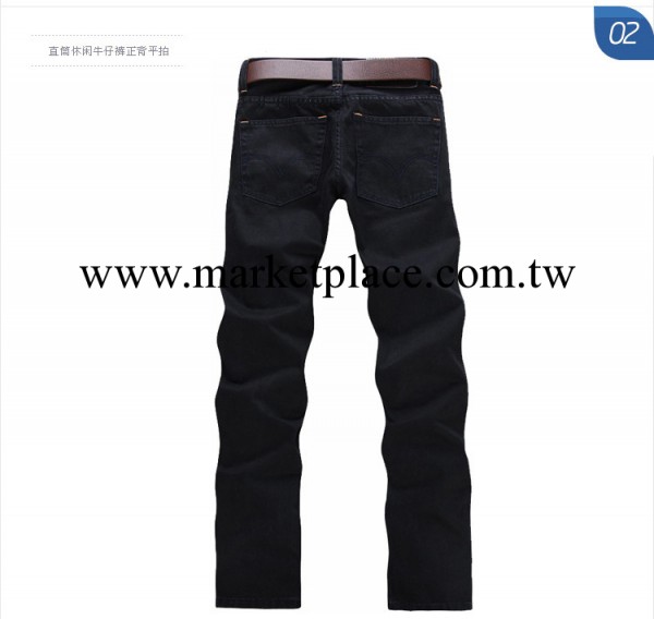 秋冬新款森馬男士褲牛仔褲男長褲直筒黑色男式牛仔褲306#工廠,批發,進口,代購