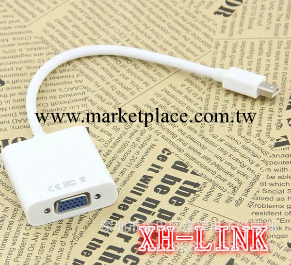 Mini DisplayPort to VGA 迷你DP轉VGA miniDP轉VGA 蘋果轉接線工廠,批發,進口,代購