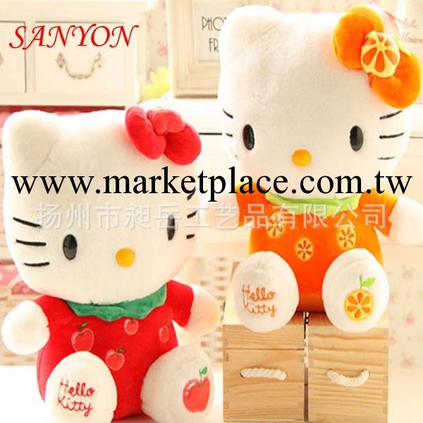 水果kt貓 可愛毛絨玩具 七夕情人節促銷禮品 hello kitty工廠,批發,進口,代購