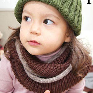 潮款 雙色 韓版冬天兒童圍脖 秋冬季寶寶圍巾（7色）批發・進口・工廠・代買・代購