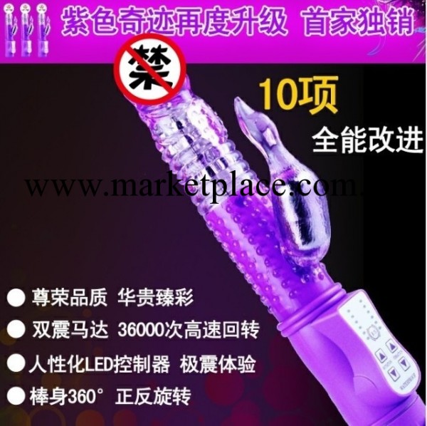 紫色奇跡 女用情趣玩具 震動轉珠av棒女性自慰器成人用品工廠,批發,進口,代購