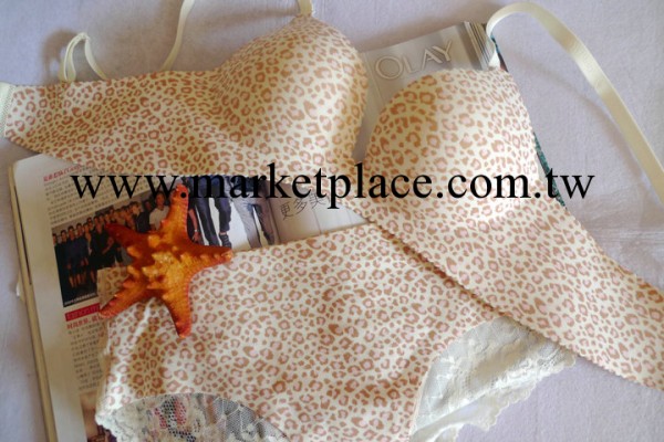 批發正品 維多利亞的秘密 無痕內衣內褲 棕粉色豹紋薄杯厚杯套裝工廠,批發,進口,代購