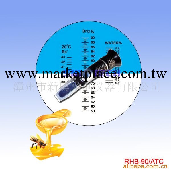 供應手持式蜂蜜折射儀（58-90%，38-43Be’） 糖度計 RHB-90ATC工廠,批發,進口,代購