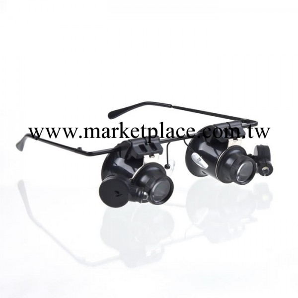 批發價供應 9892A-II頭戴式/眼鏡式雙眼帶LED燈高倍放大鏡 20倍批發・進口・工廠・代買・代購