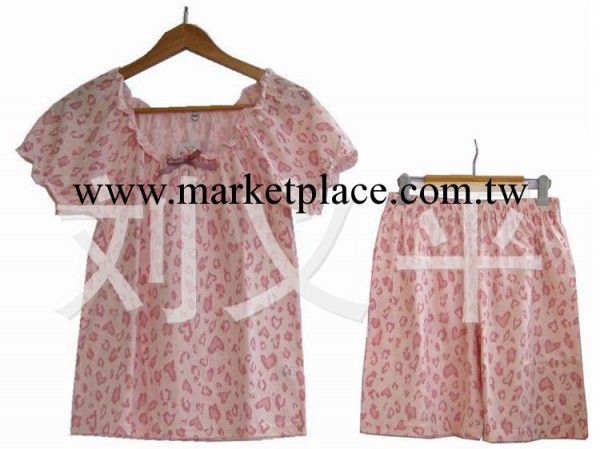 2014新款 夏季外貿原單女式 短袖+短褲 傢居服套裝 睡衣工廠,批發,進口,代購