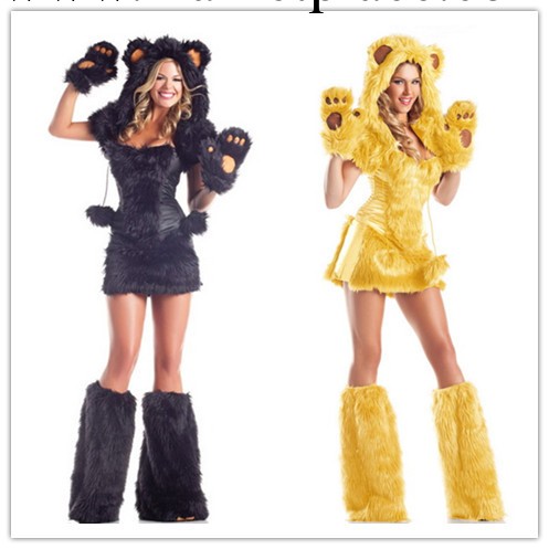 奢華皮草大象裝萬聖節貓女郎貓女裝 小惡魔cosplay服裝毛毛動物裝工廠,批發,進口,代購