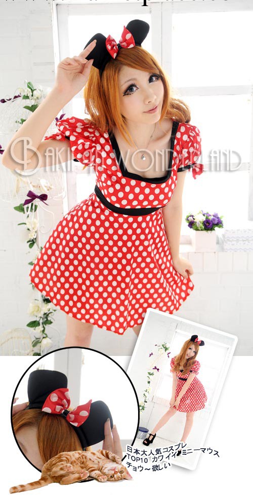 萬聖節服裝女裝 Cosplay米妮米奇貓女郎公主服 演出服裝日本原單工廠,批發,進口,代購