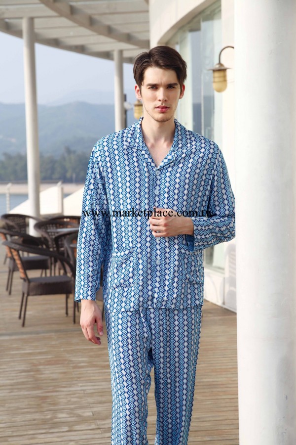 2014年新款妮可兒男式時尚兩件套睡衣批發・進口・工廠・代買・代購
