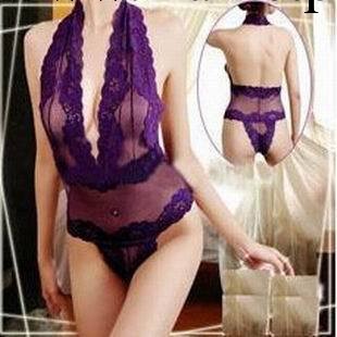 供應批發情趣內衣開檔透明蕾絲紫色睡衣 8031批發・進口・工廠・代買・代購