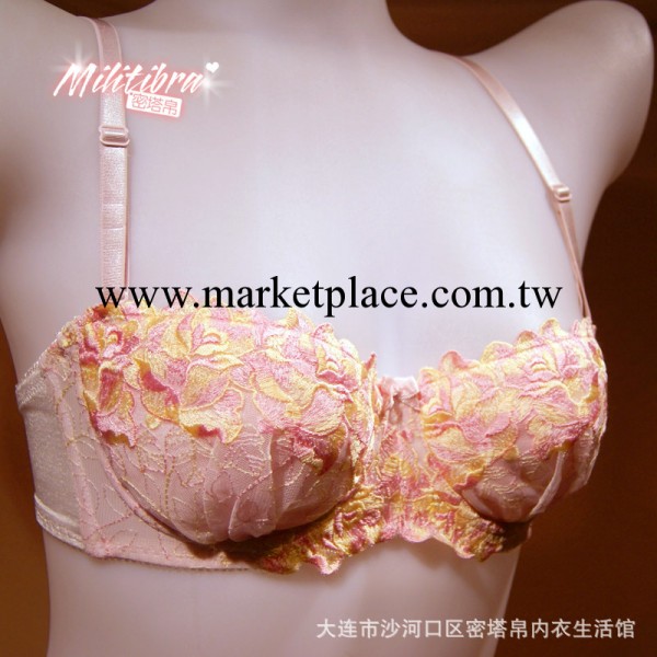 日愛美菲原單 性感聚攏1/2立體棉杯 刺繡花邊一件代發胸罩ABC工廠,批發,進口,代購
