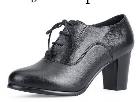 2014新款工作鞋 真皮高跟粗跟單鞋女鞋上班鞋批發・進口・工廠・代買・代購