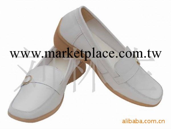 683護士單鞋 白色軟牛皮護士單鞋 牛筋底坡跟舒適護士單鞋批發・進口・工廠・代買・代購