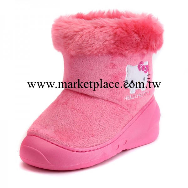 冬季hello kitty中筒套腳棉鞋兒童中小女童保暖傢居卡通雪靴工廠,批發,進口,代購