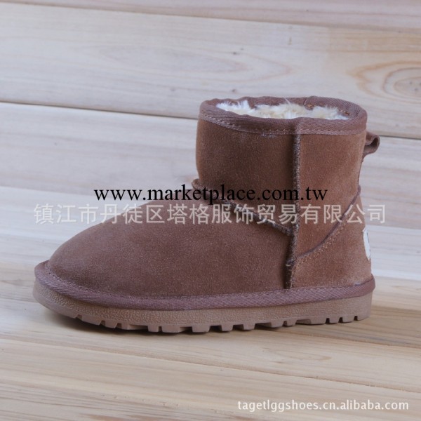 批發低筒款MINI5854寶寶雪靴短靴兒童靴嬰兒靴雪靴真皮駝栗色工廠,批發,進口,代購