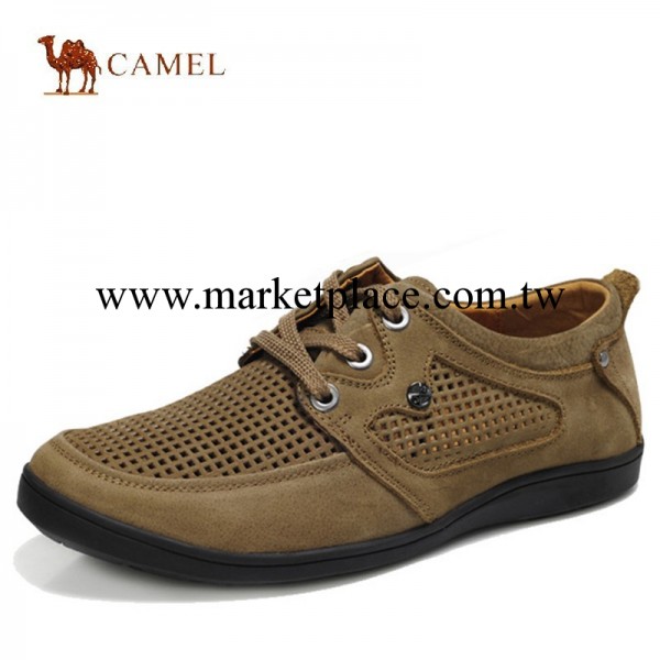 正品camel駱駝商務休閒男鞋春夏沖孔皮鞋真皮耐磨A1912011男鞋批工廠,批發,進口,代購