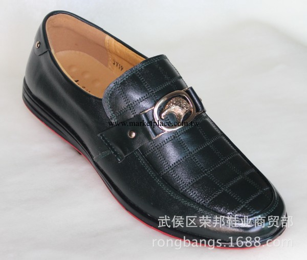 2014男式新款時尚休閒牛皮精品圓頭平跟單鞋批發工廠,批發,進口,代購