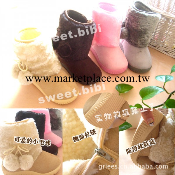 可愛男童女童防滑雪靴子 棉靴子 保暖鞋子080工廠,批發,進口,代購