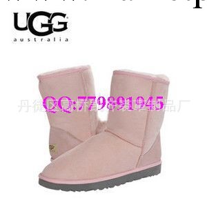 ugg5825雪靴新款冬季中筒雪靴頭層女靴牛皮牛筋底男鞋/女鞋工廠,批發,進口,代購