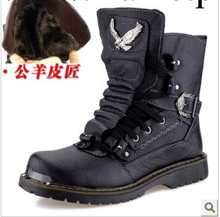 公羊皮匠冬季男士雪靴男靴子皮靴特種兵馬丁靴軍靴英倫韓版潮流工廠,批發,進口,代購
