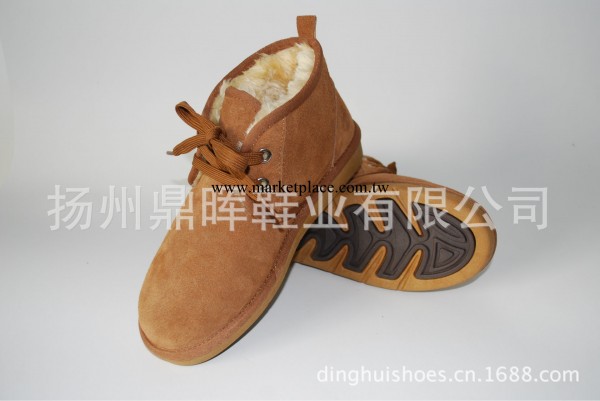 工廠批發5866雙孔男士系帶雪靴牛皮雙色加厚牛筋底男鞋短靴棉靴工廠,批發,進口,代購