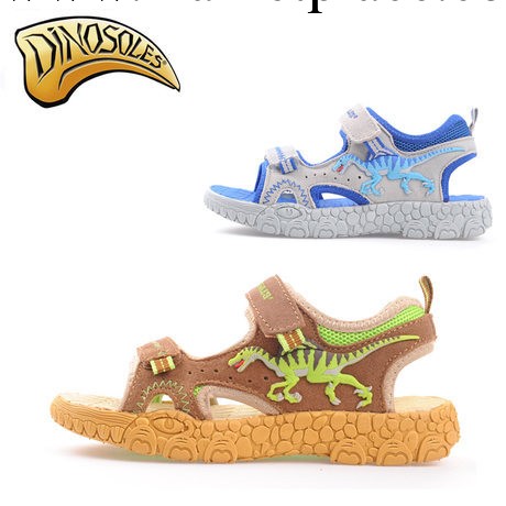 dinosoles/迪樂龍童鞋 新款兒童真皮沙灘涼鞋 男童涼鞋批發正品批發・進口・工廠・代買・代購