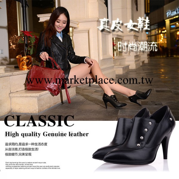 時尚潮流全真皮女鞋 歐美經典女式單鞋 高跟性感鞋子 品牌正品鞋工廠,批發,進口,代購