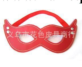 成人保健用品眼罩 廠傢直銷舞會道具眼罩 定做紅色皮革面罩工廠,批發,進口,代購