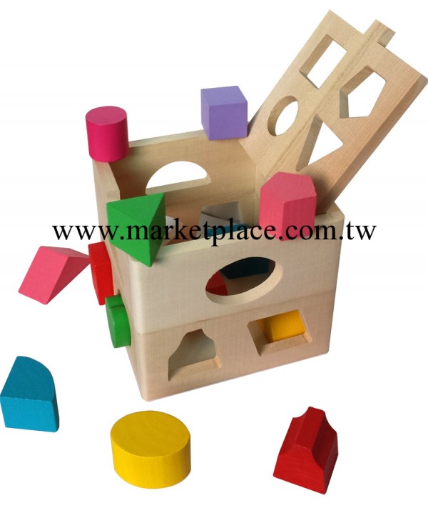 13多孔形狀配對積木1－3歲兒童木制早教益智力玩具寶寶智慧屋玩具批發・進口・工廠・代買・代購