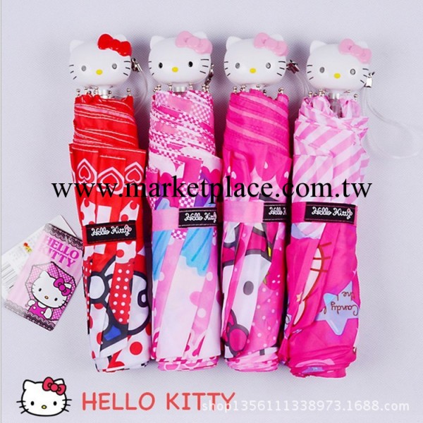 日本可愛hellokitty創意超輕折疊防紫外線遮陽傘晴雨傘太陽傘工廠,批發,進口,代購