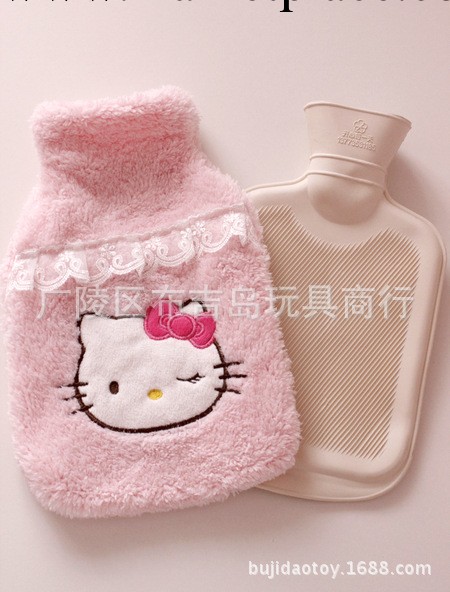 粉嫩hellokitty 蕾絲橡膠熱水袋 眨眼kitty熱水袋 0.26kg工廠,批發,進口,代購