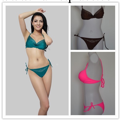 2014新款 維多利亞的秘密款式 大碼 鋼托聚攏比基尼女士泳衣工廠,批發,進口,代購