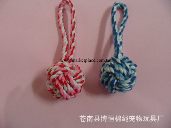 廠傢批發優質棉繩寵物玩具球  提手繩球批發・進口・工廠・代買・代購