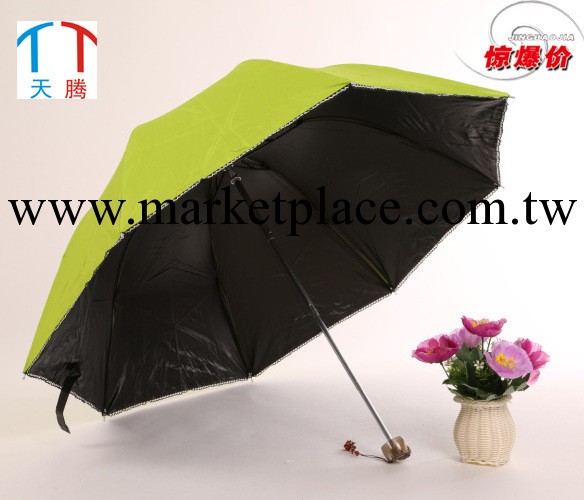 創意黑膠遮陽傘 晴雨兩用 防曬折疊傘 太陽傘批發定制工廠,批發,進口,代購