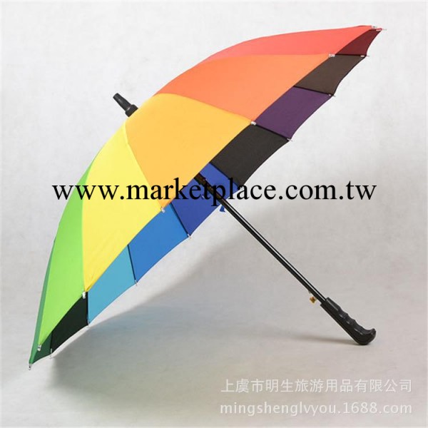 爆款 雨傘廠傢特供  韓國創意16K彎柄 直柄 彩虹傘 創意雨傘工廠,批發,進口,代購