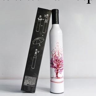 DF卡通樹酒瓶雨傘（白） 創意時尚酒瓶雨傘工廠,批發,進口,代購
