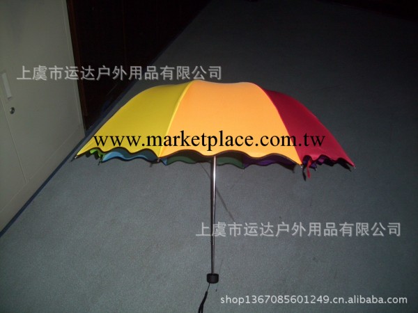 【廠傢供應】拱形彩虹阿波羅創意三折傘 折疊傘批發 廣告雨傘工廠,批發,進口,代購