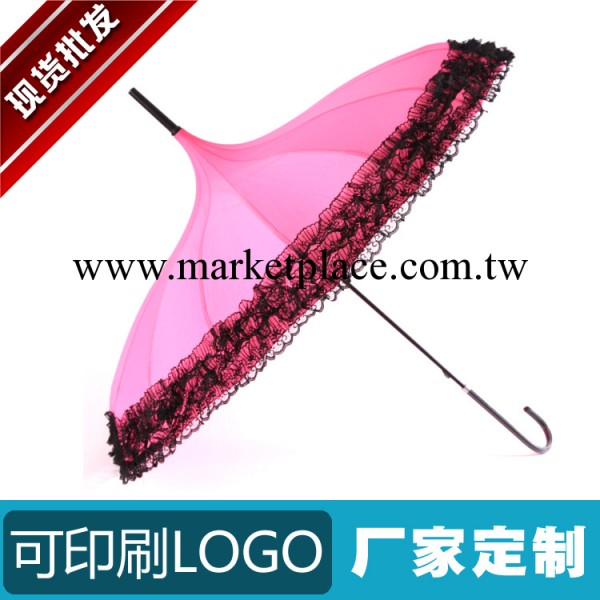 廠傢直銷 精美花邊寶塔傘 個性創意傘 高品質直桿雨傘工廠,批發,進口,代購