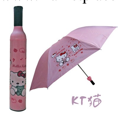 廠傢供應 創意時尚傢居酒瓶雨傘 遮陽傘 防紫外線傘情侶卡通雨傘工廠,批發,進口,代購