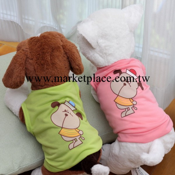 2014新款狗狗衣服 超薄透氣夏季泰迪服裝 胖狗狗圖案寵物用品批發工廠,批發,進口,代購
