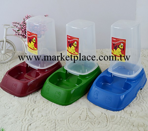 寵物用品 4色入寵物自動喂水喂食器 座式寵物飲水器 小號工廠,批發,進口,代購