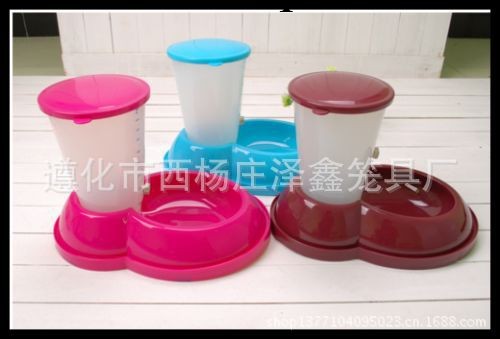 廠傢直銷寵物用品 PP樹脂自動喂食器 自動喂食寵物食具工廠,批發,進口,代購