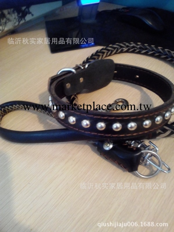 真皮大型犬高檔牛皮牽引帶項圈寵物用品廠傢現貨批發爆款工廠,批發,進口,代購