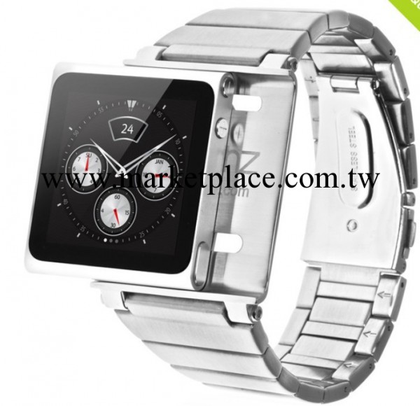 iwatchz Elemetal Silver 蘋果iPod nano6 金屬全不銹鋼表帶保護工廠,批發,進口,代購