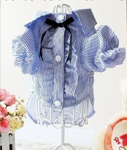 廠傢批發 寵物夏裝 寵物衣服 狗衣服 狗衣服 豎條小襯衫工廠,批發,進口,代購