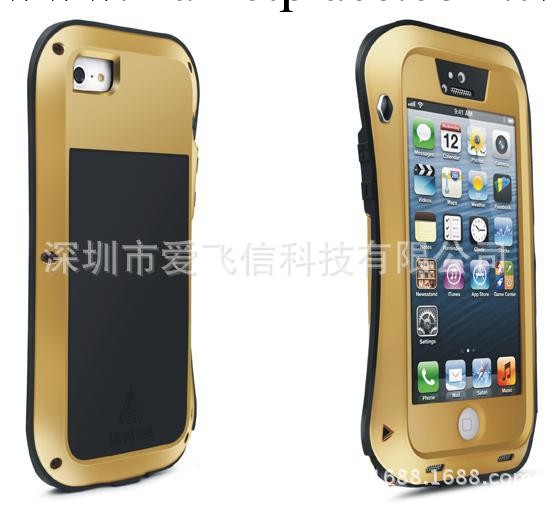 蘋果iphone5s三防小蠻腰手機殼 iphone5/5S金屬保護殼 鋼化玻璃殼工廠,批發,進口,代購