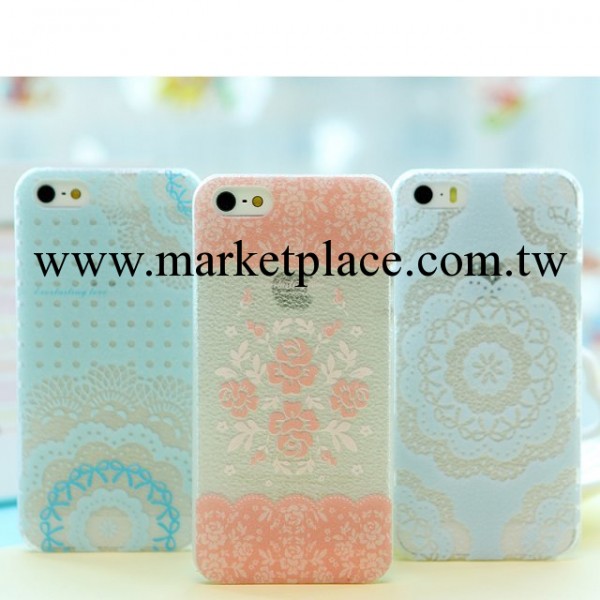 iPhone5s/5手機殼 蘋果4/4s皮紋保護套萌外殼韓國小清新鏤空透明工廠,批發,進口,代購